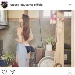 奥山かずさ、美しすぎる背中魅せつけるバックショット披露