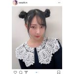 NMB48 村瀬紗英、まるでシャンシャンなチャイナ風お団子ヘアを披露！「ニーハオって感じする」「可愛いくて声でた」