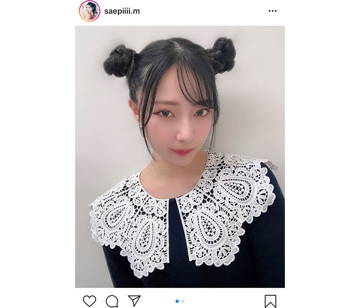NMB48 村瀬紗英、まるでシャンシャンなチャイナ風お団子ヘアを披露！「ニーハオって感じする」「可愛いくて声でた」