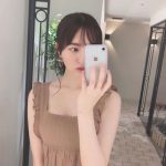 HKT48 森保まどか、涼しげなポニーテールの自撮りショット披露「ステキなワンピ姿」「美しすぎ」