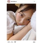 NMB48 白間美瑠、すっぴん“添い寝”風ショットに「見つめられたら寝れない」