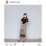 AAA 宇野実彩子、ヒョウ柄のスカートコーデを紹介「みなさんは好き？？」
