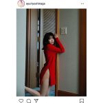 吉永アユリ、スリットからのぞく透明感溢れる美脚を披露「本当に綺麗」「スタイル抜群ですね！」と反響