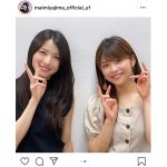矢島舞美、Juice=Juice 金澤朋子と「かなともピース」2ショット公開「美人姉妹ですな！」 「確かに独特なピース」
