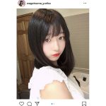 我妻ゆりか、黒髪と透き通る素肌が眩しい自撮りショット公開！「綺麗な瞳です」「白がよく似合うね」