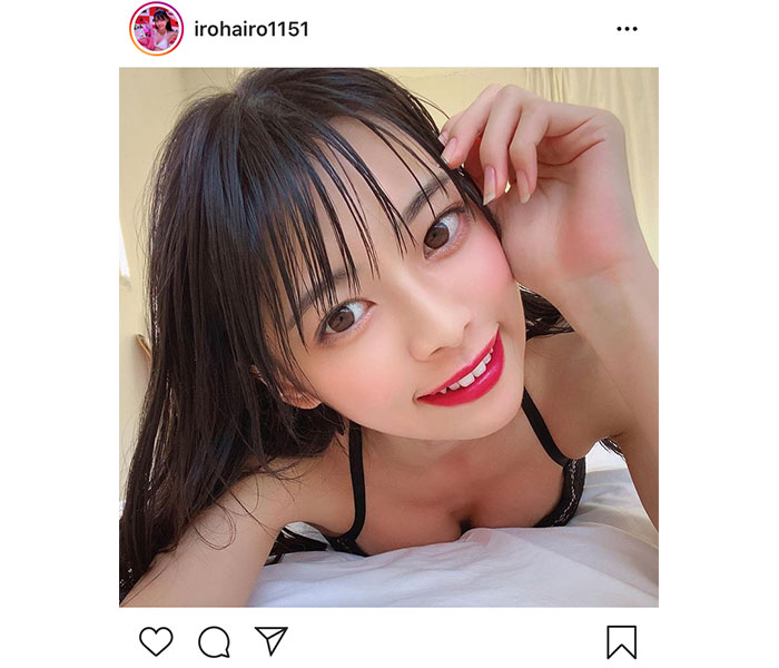 藤田いろは、息遣いを感じさせる至近距離ショットに「可愛い」「セクシーで色っぽい」と反響