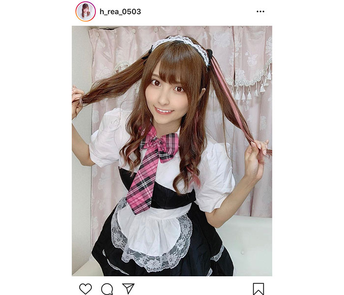 花咲れあのYouTubeで披露したメイド姿に「可愛い」の嵐！「動画みました！」「必見ですね」
