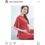 早見あかり、マタニティフォトを公開。大きくなるお腹に「ニヤニヤしちゃいます」
