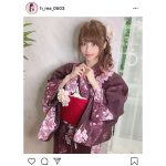 花咲れあ、今年初の浴衣姿を解禁！「浴衣姿もお美しい」「一緒に花火観に行きたいね」