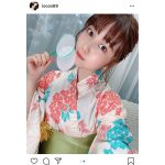 伊織いお、浴衣ショットと共に夏祭り気分をお届け！「浴衣ステキ」「最高の一言に尽きます」