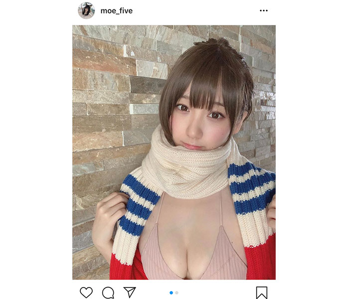 伊織もえ、実はショートカットなグラビアオフショットを公開！「似合ってます素敵」「もう半端ないです!!」