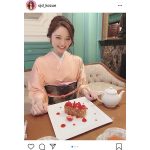 サイバージャパンダンサーズ・KOZUE、淡いピンクの着物姿を披露「お着物デートしたいなあ」