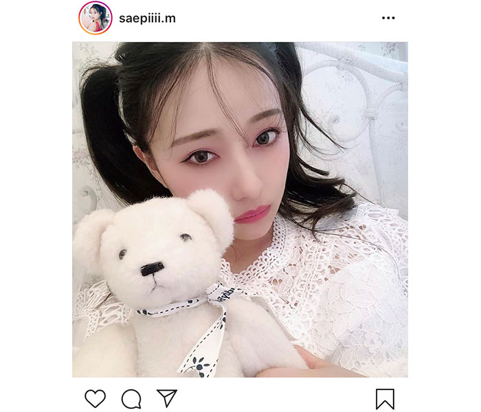 NMB48 村瀬紗英、高めツインテールの幸せショットに「美しくて可愛い」「この世で1番の反則です！」とファン悶絶