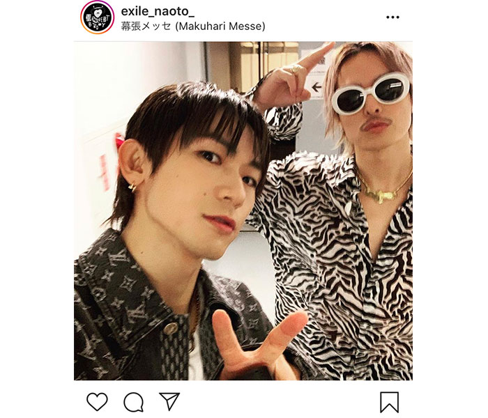 三代目JSB NAOTO、今市隆二とのライブ前オフショットを公開「カッコよすぎです」「最高です！ありがとう」
