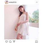 トリンドル玲奈の白ミニワンピが可愛いすぎると話題！「最高に似合っていますよ！」