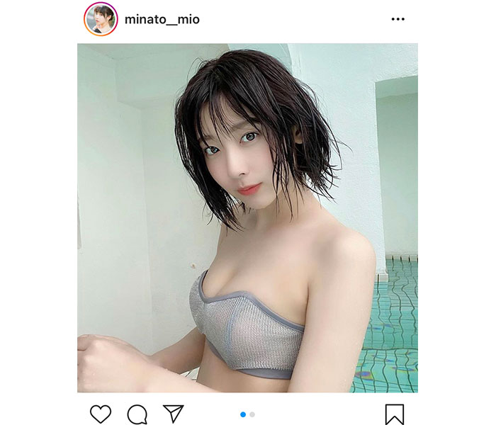 #ババババンビ 水湊みおの濡れ感大人ショット公開「いつもとは違う大人っぽい私を見て」