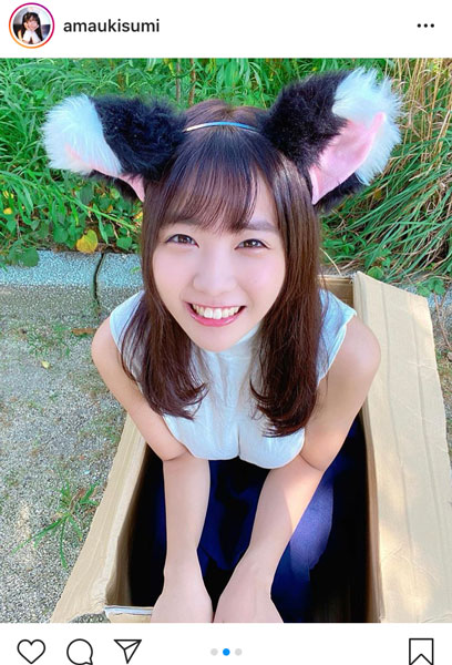天羽希純、誕生日に可愛すぎる猫コスプレを披露「超可愛いーー！！」「ノックダウンさせて頂きました」