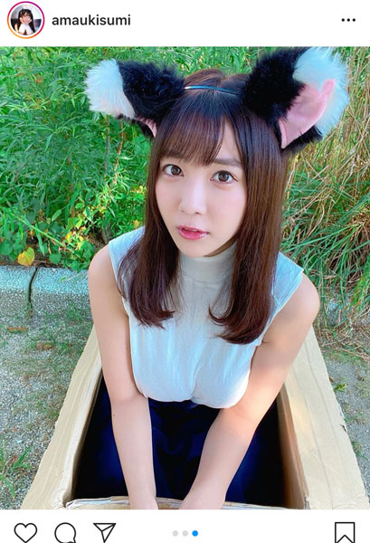 天羽希純、誕生日に可愛すぎる猫コスプレを披露「超可愛いーー！！」「ノックダウンさせて頂きました」