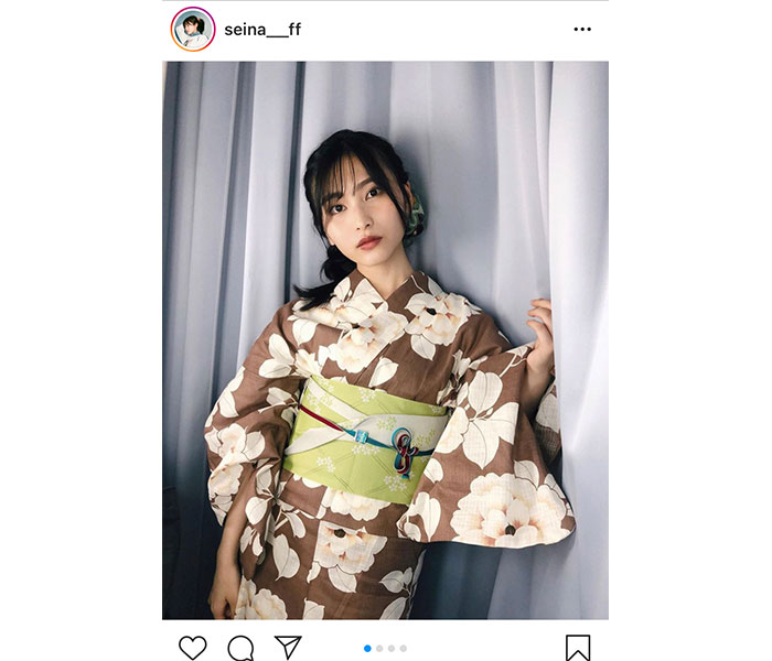 AKB48 福岡聖菜がハタチを迎えて初の浴衣ショットを披露！「大人っぽくてかわいい！」「本当に素敵過ぎる」