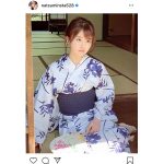 平嶋夏海、浴衣で過ごす納涼ショット「浴衣美人ですね」「惚れちゃいます」