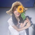 STU48 石田千穂、私物の麦わら帽子ショットに「癒される」「麦わら帽子が世界一似合う」と反響