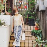 伊藤千晃、レース地のワンピースとマスクが話題！「今日の服可愛い」「手作りのマスクですか？」