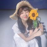 STU48 石田千穂、私物の麦わら帽子ショットに「癒される」「麦わら帽子が世界一似合う」と反響