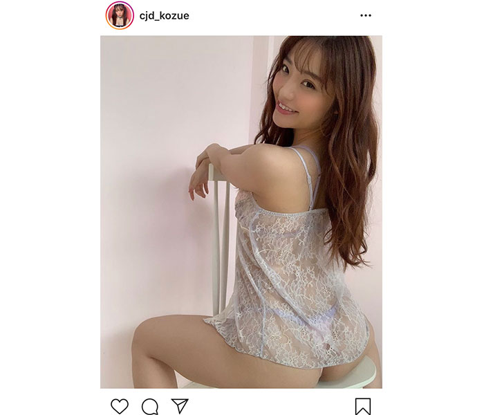 サイバージャパンダンサーズ・KOZUE、キャミソールから透けるランジェリーにファン悶絶「セクシーで素敵」