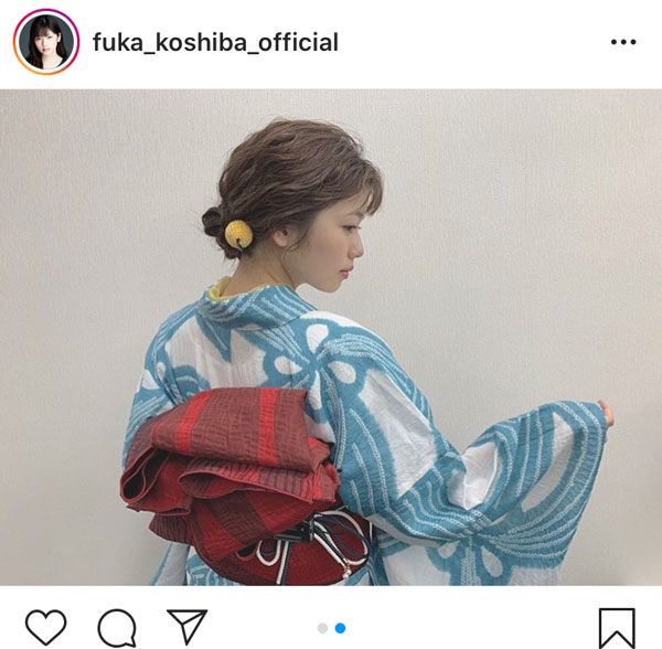 小芝風花、爽やか浴衣ショット披露！今夜の「はなきんリサーチ」は怪談特集で絶叫
