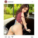 サイバージャパンダンサーズ・KOZUE、引き締まった美ヒップ大胆披露のバックショットに反響！「きわどいのに可愛い」