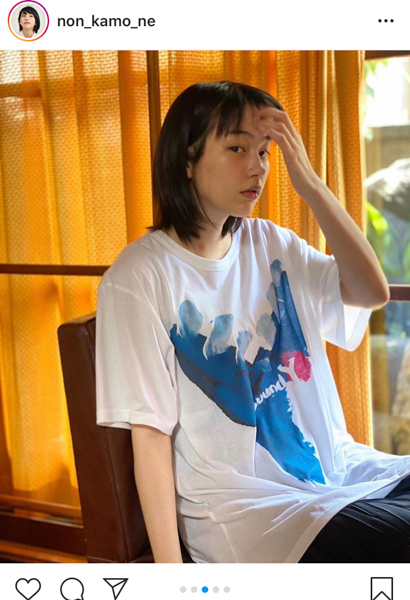 のん、「Ground Y」とのコラボTシャツの絵柄について「何に見えますか？」