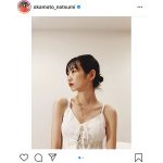岡本夏美、鎖骨あらわの艶やかポートレートに反響！「美しすぎて眩しいです」