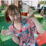 SKE48 須田亜香里、初ビアガーデンでビールに大はしゃぎ！「飲みっぷり超すき！」「公演とは違ういい表情」