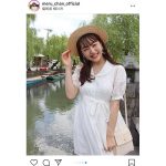 HKT48 田島芽瑠、清楚なホワイトコーデで福岡・柳川デート気分！「セレブのめるちゃん」「何よりの癒し」