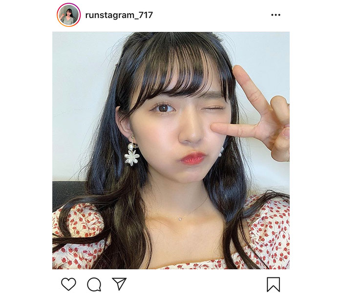 豊田ルナ、不意打ちウインクショットに「むちゃくちゃ可愛い」