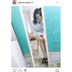 NMB48 横野すみれ、鏡越しの大胆美脚ショットに「スタイル良すぎる！」「足が細くてきれい～！」と反響！