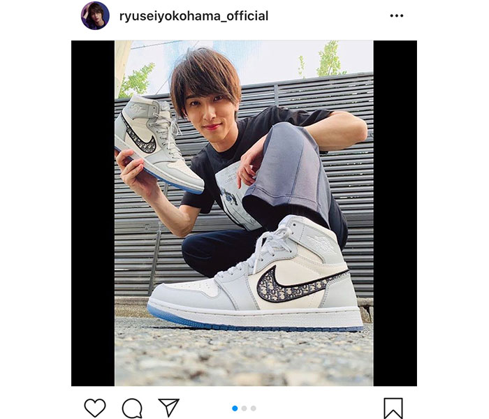 横浜流星、Diorプレゼントのスニーカー“キモ撮り”に反響！「オシャレで似合ってる！」「どんどん履いてー」