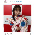 グラビアアイドル・堀尾実咲、花柄浴衣の撮影会オフショットを公開　「浴衣姿お似合いで可愛い」