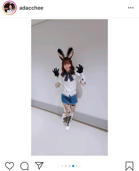足立梨花、自身が声優を務めた「けものフレンズ」“リカオン”コスプレに大反響！「破壊力抜群」「世界No.1の美貌」