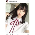 我妻ゆりか、最新イメージから制服オフショット公開！「可愛さが溢れてる」「マジで好き」