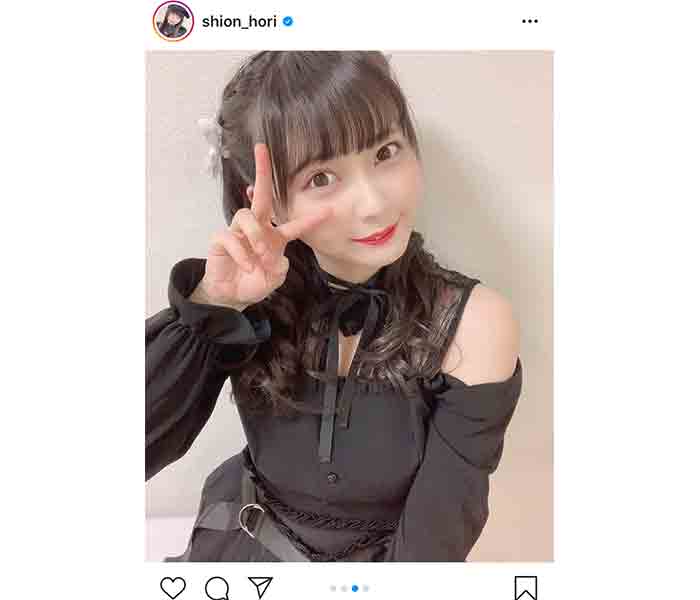 NMB48 堀詩音、ロリータ風のファッションポートレート披露！「大人っぽい」「シックできれい」と話題