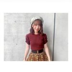 AKB48 倉野尾成美の秋色コーデに反響！「ベストマッチ」「すっかり秋モード」