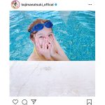 小嶋菜月、すっぴんで夏を満喫なプールビキニショット！「夏を感じます」「水着姿がまぶしい」