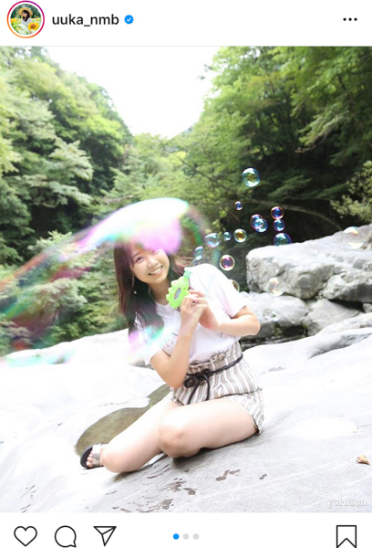 NMB48 加藤夕夏、彼氏目線のシチュエーションで美脚披露！「ひたすら可愛い」「癒されすぎる」とファン悶絶