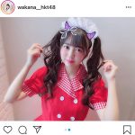 HKT48 村上和叶、“最強ツインテール”な生写真のウェイトレスオフショット公開！「ビックリするほど似合ってる」