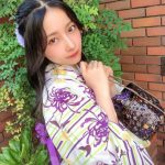 NMB48 村瀬紗英、高貴な“見返り美人”ショットに歓喜の声「紫が良く似合う」「夏感じることが出来ました」