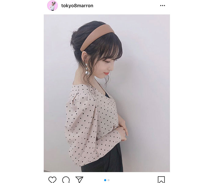 AKB48 小栗有以、色白の美脚際立つ秋コーデ紹介「足細くてスタイル良くて可愛いいね」
