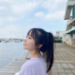 大原優乃、振り向き笑顔のポニーテール姿に「かわいい」「笑顔に癒されます」