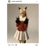佐々木琴子、舞台「けもフレ」の“キタキツネ”オフショット公開！「めちゃ可愛い」「本当に良い作品でした」