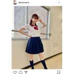 島崎遥香の制服オフショットに反響！「破壊力えぐい」「すぎて完璧だ」＜警視庁・捜査一課長2020＞